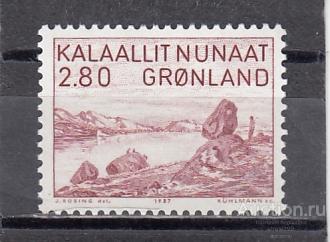 GRONLAND  ГРЕНЛАНДИЯ  Виды Фьерды № 172 1987  Сост**  MNH