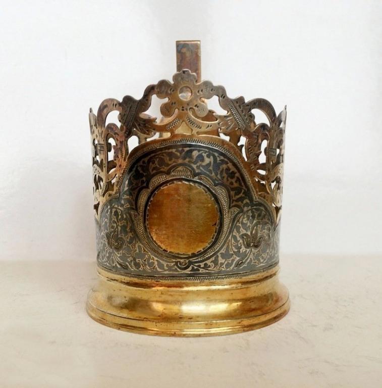 Подстаканник серебро 875 артель Владикавказ 1954 г.