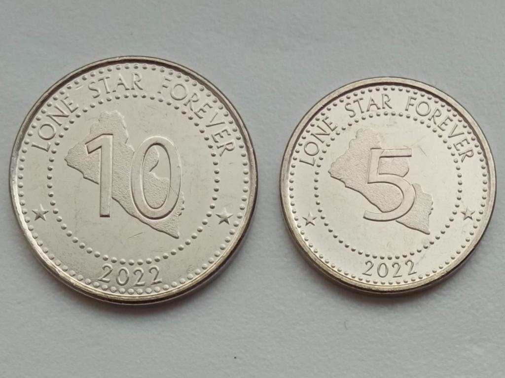 Либерия 2022. Набор 2 шт UNC