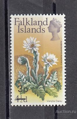 FALKLAND ISLANDS ФОЛКЛЕНДЫ  Флора Цветы Надпечатка    1971 Сост**  MNH