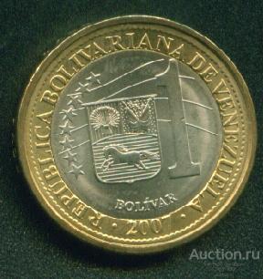 Венесуэла 1 боливар 2007 Биметалл (х97а)