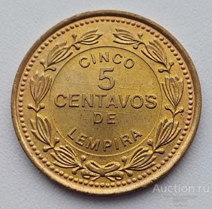 Гондурас 5 сентаво 1989г. KM# 72.2a UNC