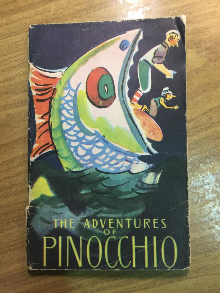 1976 г. Приключения Пиноккио. Коллоиди. Книга на английском. Английский язык. Пиноккио. Английский