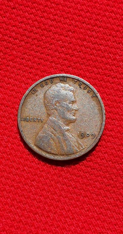 1 цент "Lincoln Cent", 1909 год VDB !!!!, США
