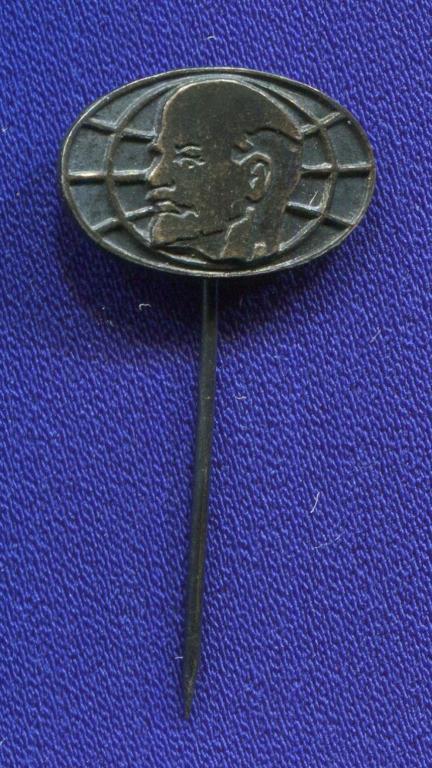 Значок «100 лет со дня рождения В.И. Ленина» Тяжелый металл Иголка