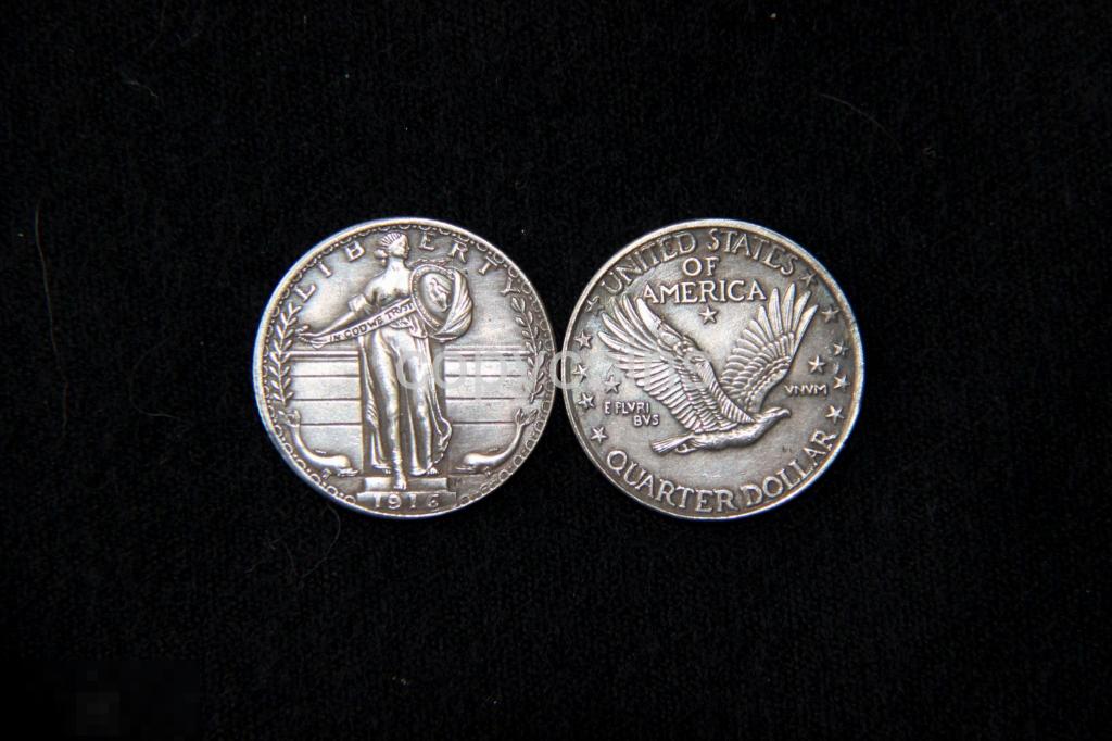 25 центов 1916 года Америка А593 