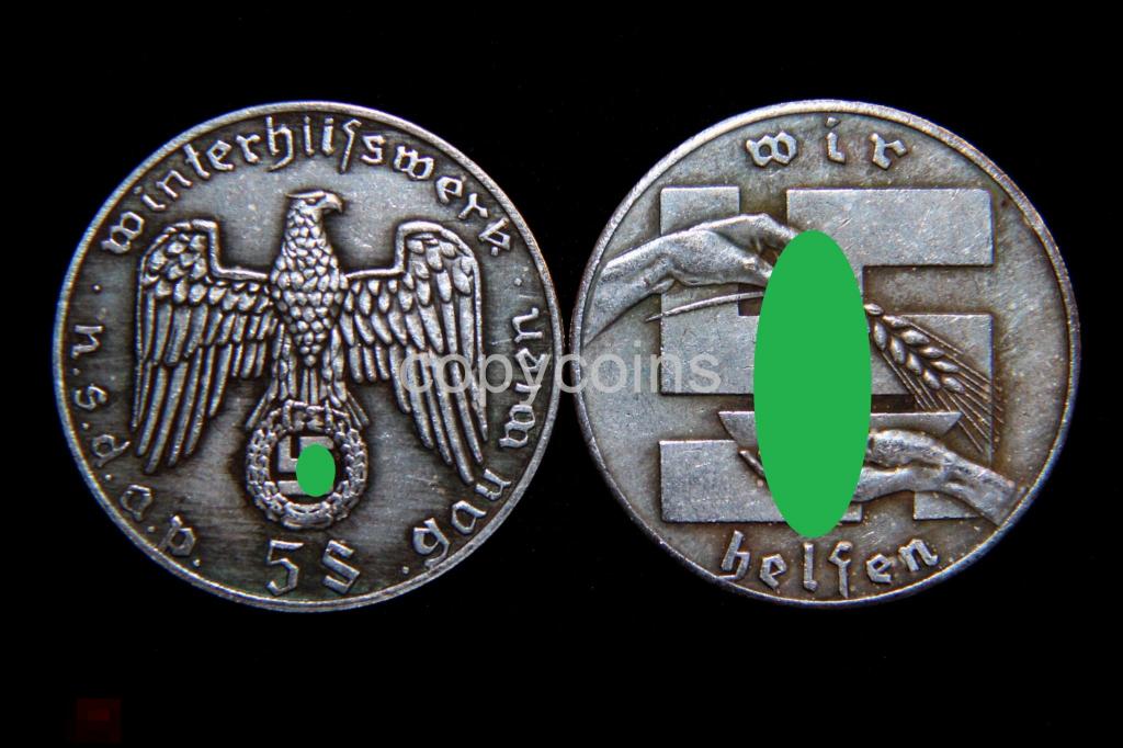5 шиллингов 1936 год серебро NSDAP 9121 