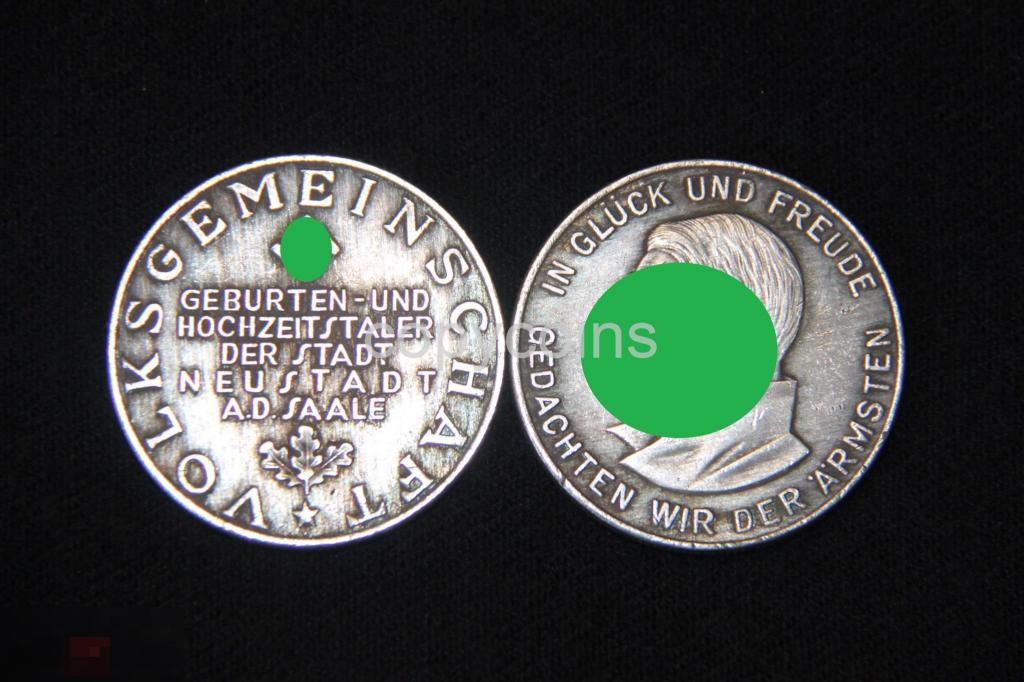 Серебряная памятная медаль с портретом Гитлера 9228 