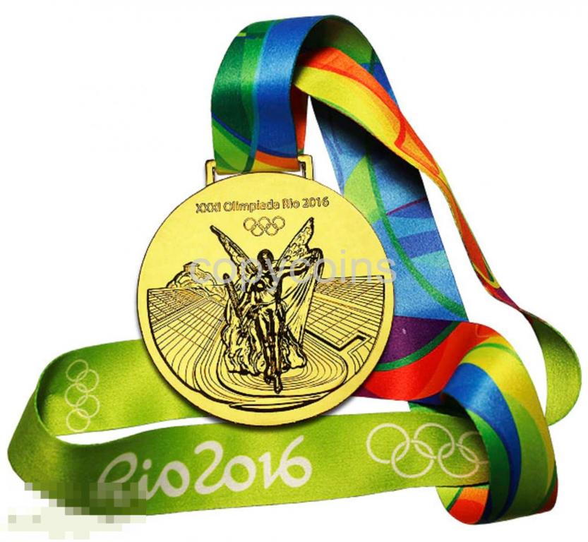 Золотая медаль олимпиады 2016 Рио награды олимпийских спортсменов копия 