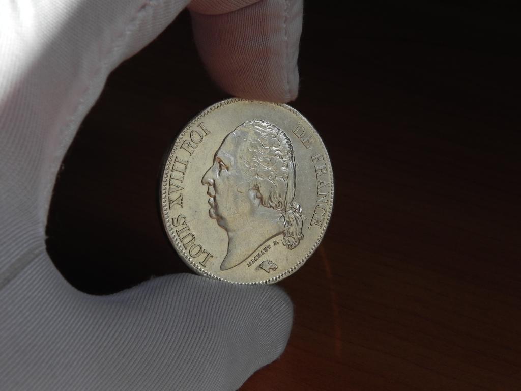 РЕДКОСТЬ !!!  Людовик XVIII  !!! 5 ФРАНКОВ  1822 г  !!! ПОДЛИННОСТЬ 100%.