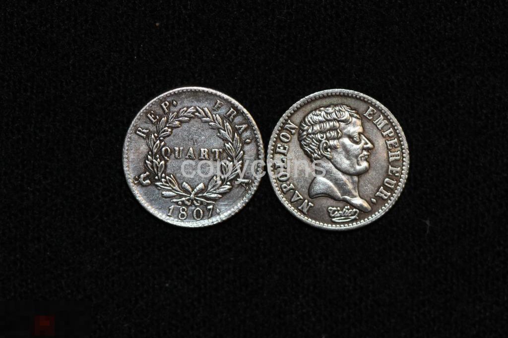 1/4 франка 1807 год Франция Наполеон 5659 