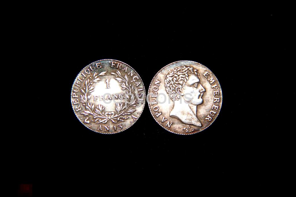1 франк 1812 год Наполеон 