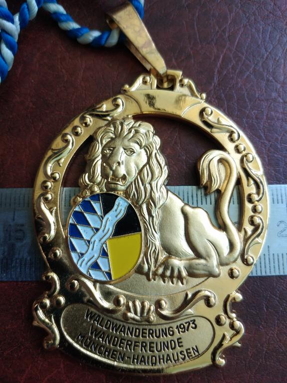 Медаль Waldwanderung 1973год. Европа