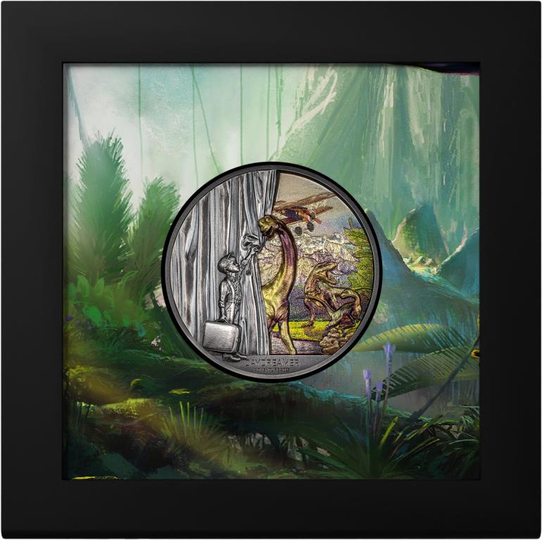 * Палау 10 долларов 2023 Приключение * Динозавр * Серия 'Мечтатель наяву' * Ag 2 oz (Y)