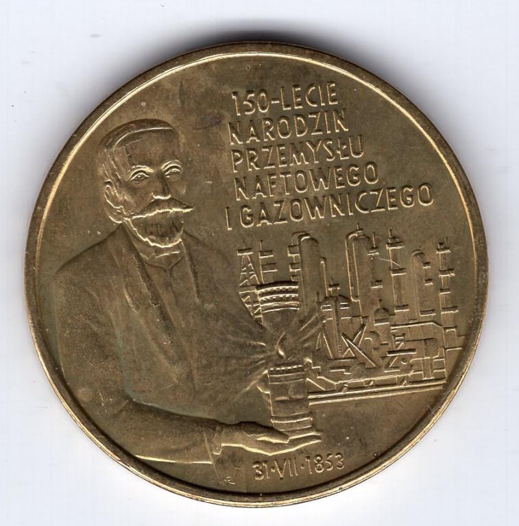 2 злотых - Польша - 2003 - 150 лет нефтегазовой промышленности - KM#455