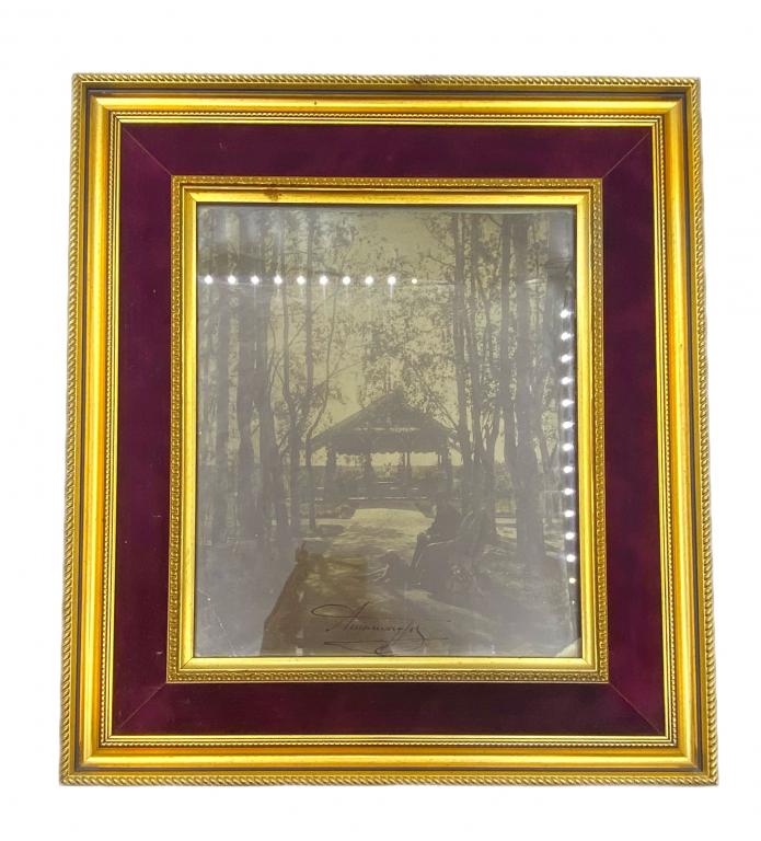 СТАРИННАЯ ФОТОГРАФИЯ АЛЕКСАНДРА III И ГРАФА ФРЕДЕРИКС! ОРИГИНАЛ! 24,5х29 см!