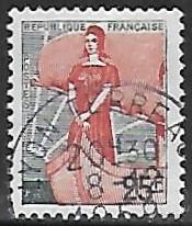 Франция. 1959. Марианна в лодке. Гашение.