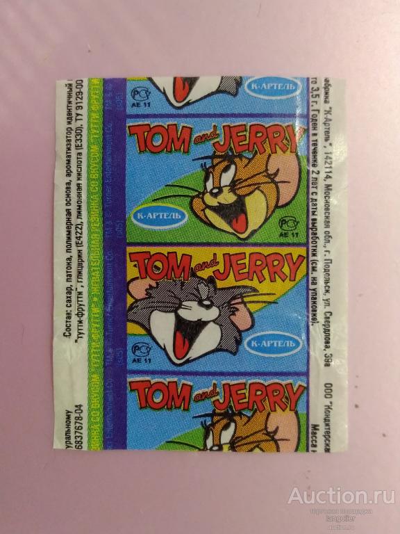 Обертка от жевательной резинки Tom and Jerry s05 (К-Артель)