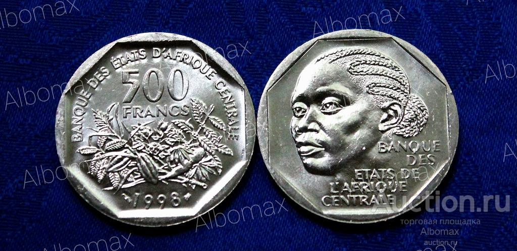 Центральная Африка 500 франков 1998г UNC