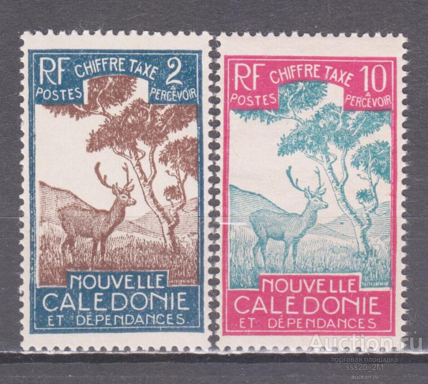 Новая Каледония 1928 индийский замбар Mi19,22 MNH