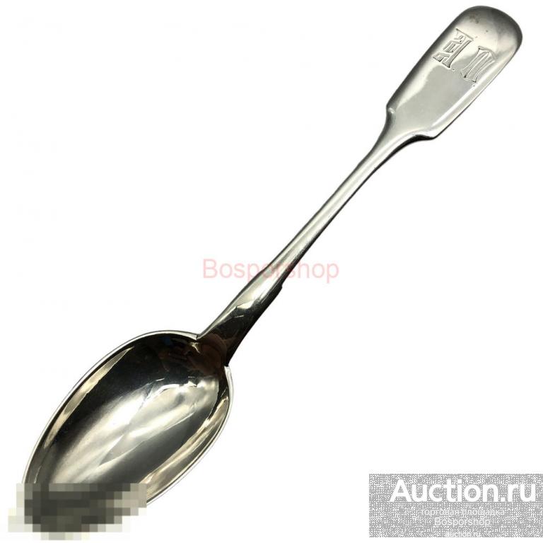 Серебряная чайная ложка, 0.84 проба, 1887 г., (А.Н.) (АФ) Российская Империя 