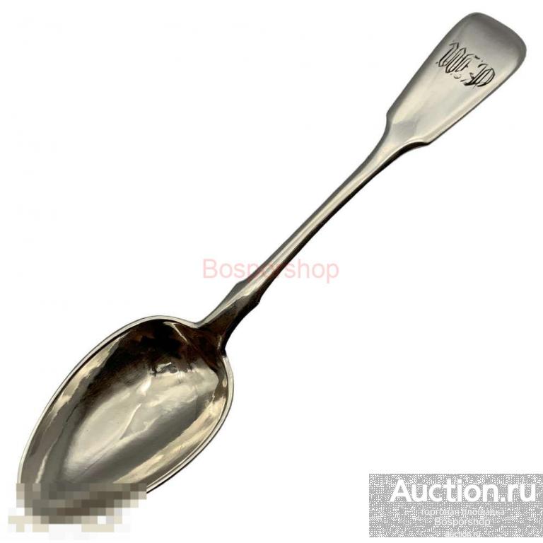 Серебряная чайная ложка, 0.84 проба, 1908-1917 гг., (ИЕЗ) Российская Империя 