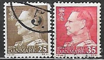 Дания. 1963. Король Фредерик IХ. Гашение.