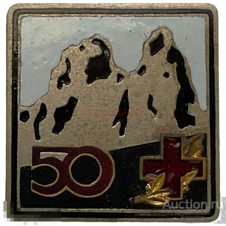 Знак "Спасательный отряд 50" СССР 1987 г. (2) 