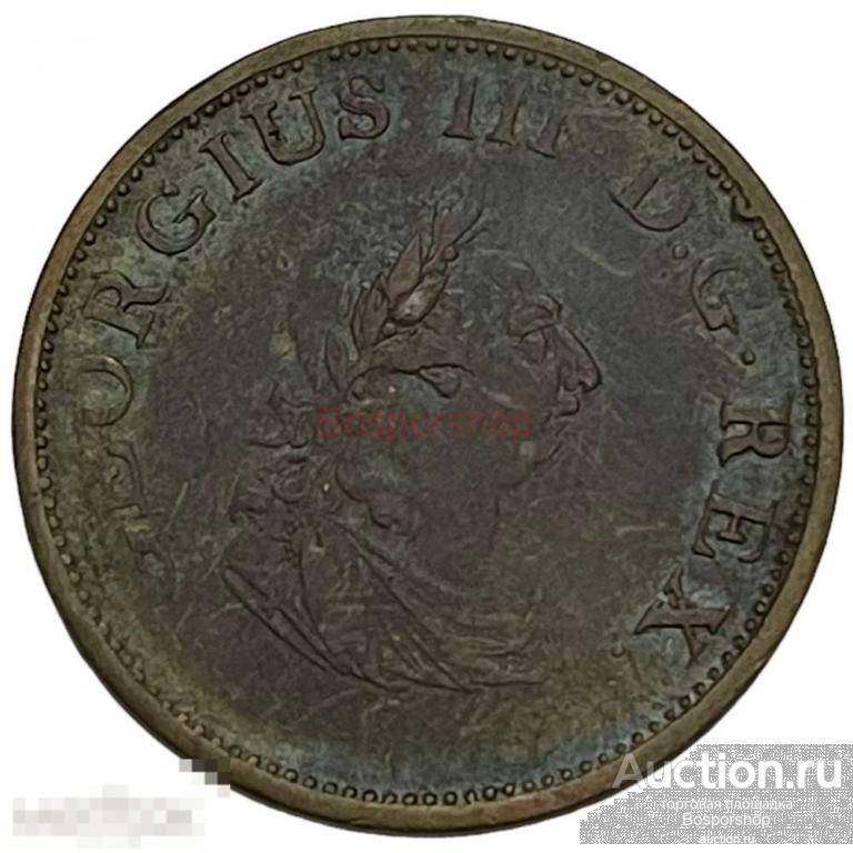 Ирландия 1/2 пенни 1805 г. (3) 