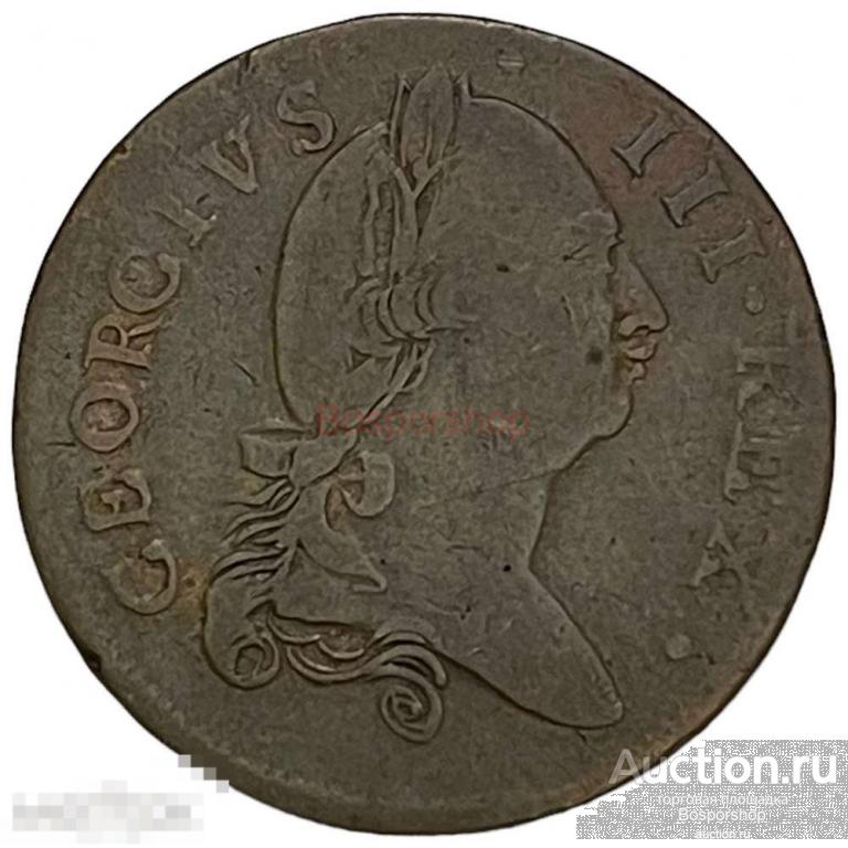 Ирландия 1/2 пенни 1781 г. (2) 