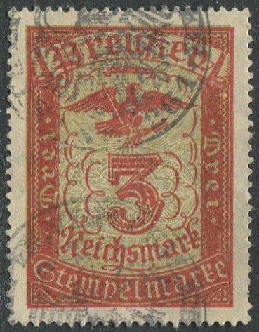 Германия 3-й Рейх 1933 ПРУССИЯ гербовый сбор 3 рм фискальная непочтовая