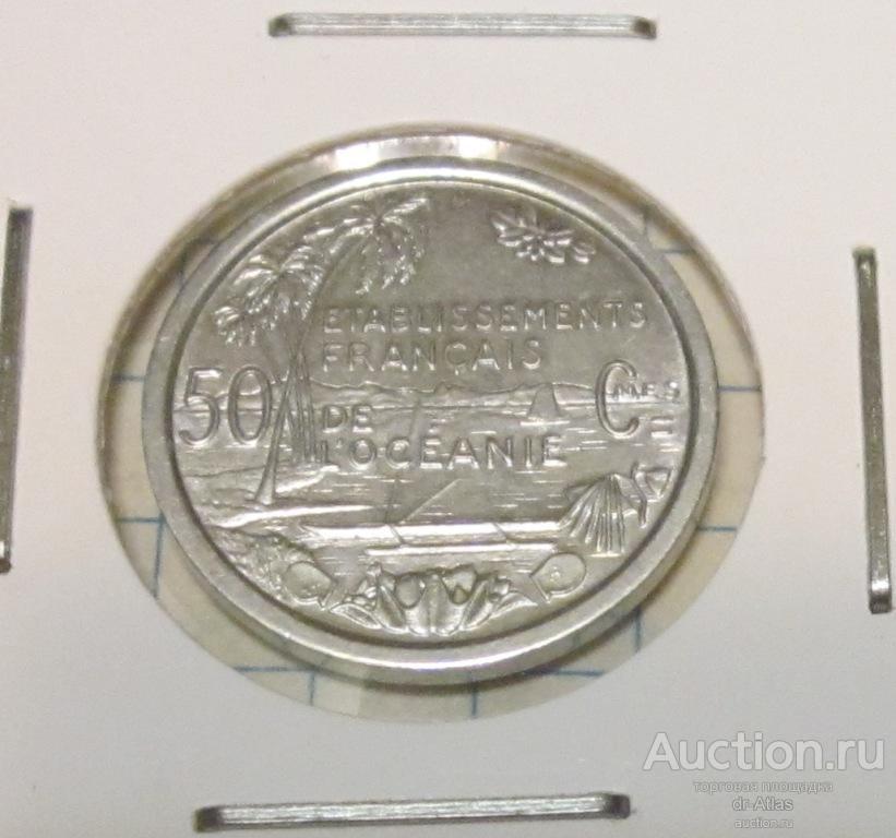 Французская Океания 50 сантим 1949 UNC 4945