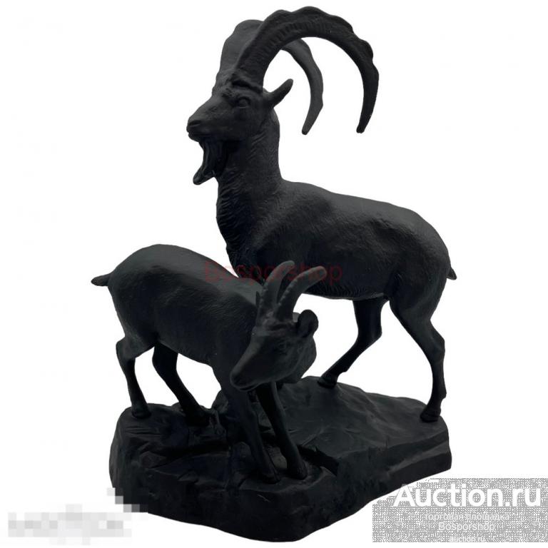 Чугунная скульптура "Горные архары" 1950-1965 гг., Касли, СССР 
