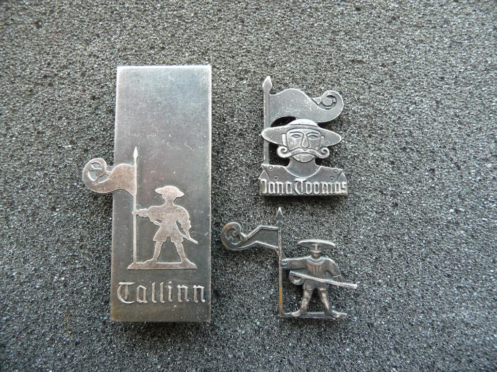 Эстонская ССР : Набор значков г. Таллин - Старый Томас - тяжёлые,отличный сохран.