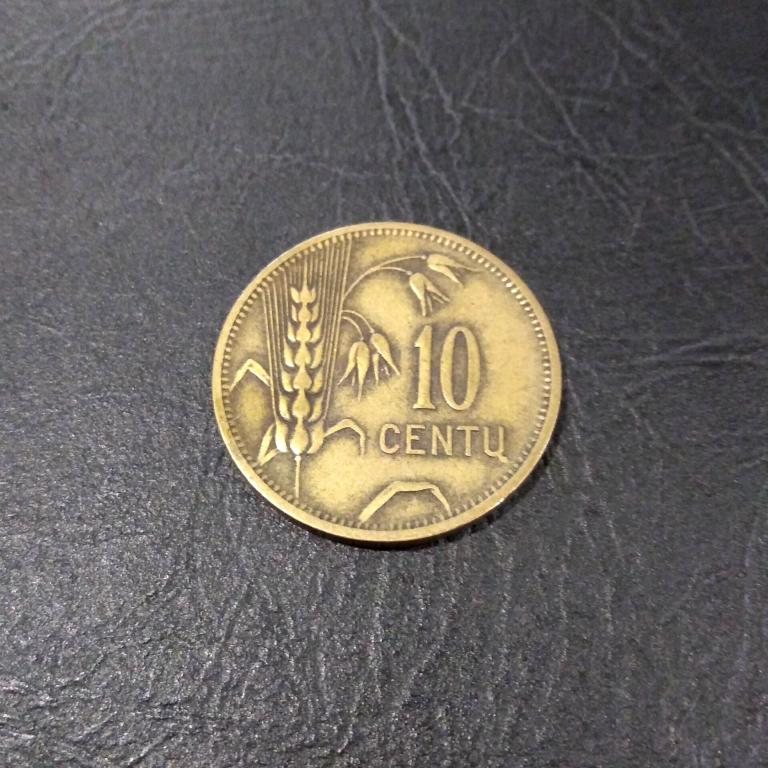 10 ЦЕНТОВ 1925 ГОД ЛИТВА.