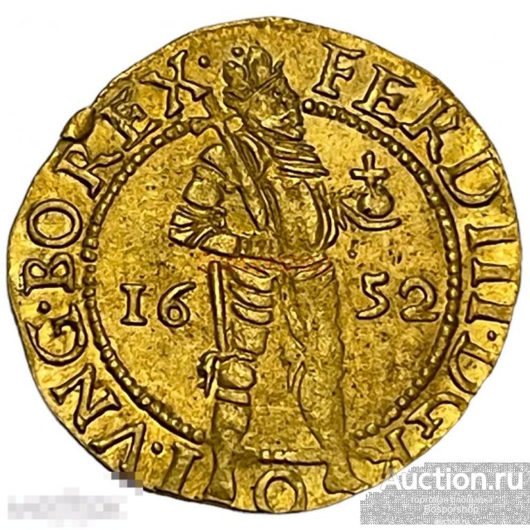 Нидерланды, Голландская Республика, Кампен 1 дукат 1652 г. (Фердинанд III) 