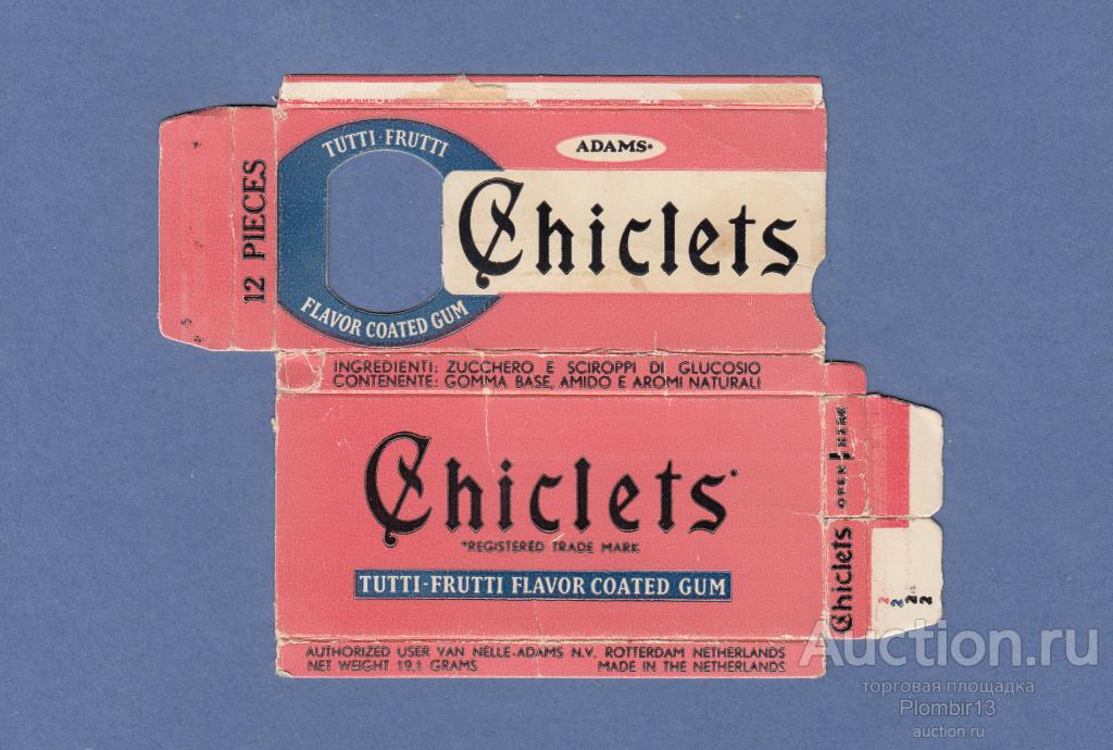 Обертка Голландия Adams Chiclets big box