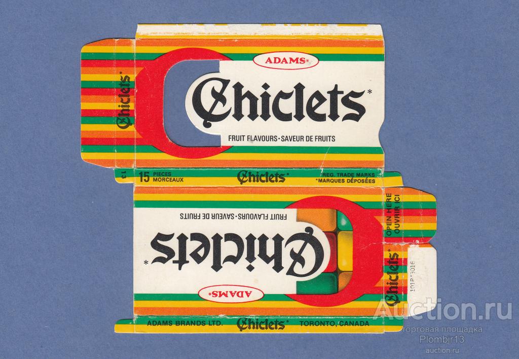 Обертка Канада Adams Chiclets big box