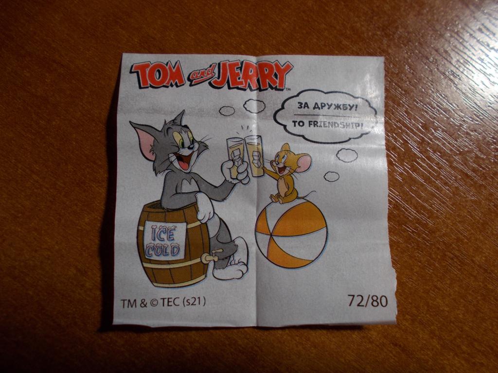 Вкладыш Tom and Jerry № 72