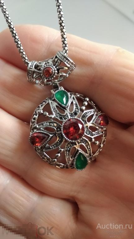 Подвеска с серьгами,фианиты,белое золото,родий,сплав 