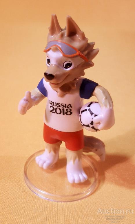 Фигурка "Волк ЗАБИВАКА" Талисман чемпионата FIFA WORLD CUP 2018. 9,5 см.