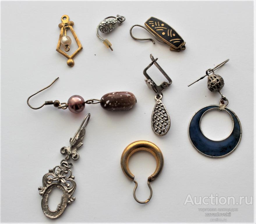 Сережки, старина советского времени, разные, не дорого