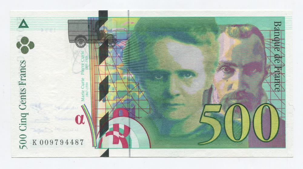 ФРАНЦИЯ 500 ФРАНКОВ 1994 AUNC