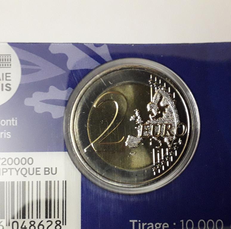 2 евро Франция 2021 и 2022 (из набора). BUNC