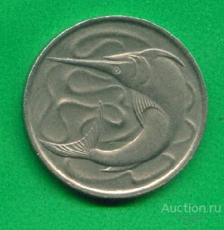 Сингапур 20 центов 1972 (х842)