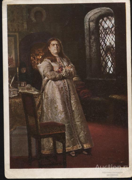 174 Репин И.Е. Царевна Софья во время казни стрельцов ГТГ 1930