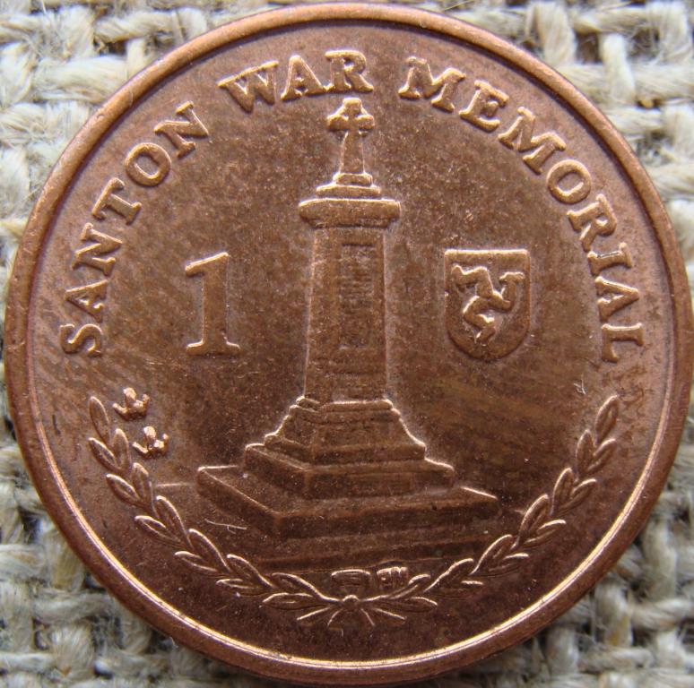 1 пенни 2015 год. Остров Мэн