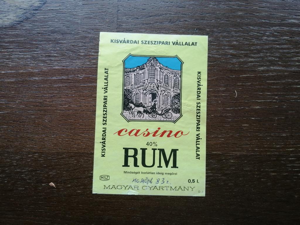 Kisvardai Szeszipari Vallalat, Rum Casino.