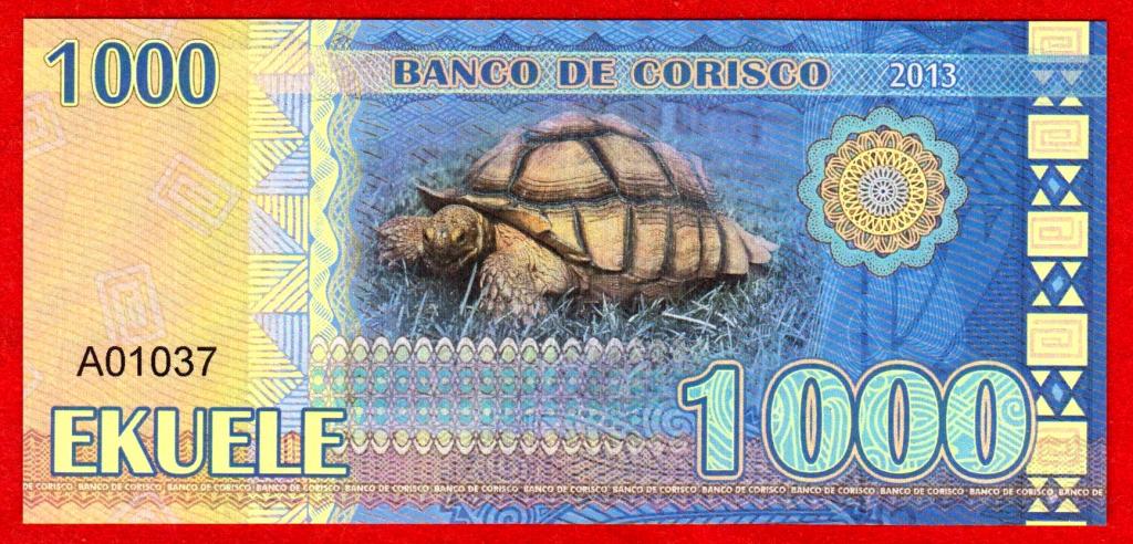 Кориско (Экватор. Гвинея), 1000 долларов, 2013, UNC