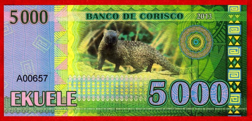 Кориско (Экватор. Гвинея), 5000 долларов, 2013, UNC